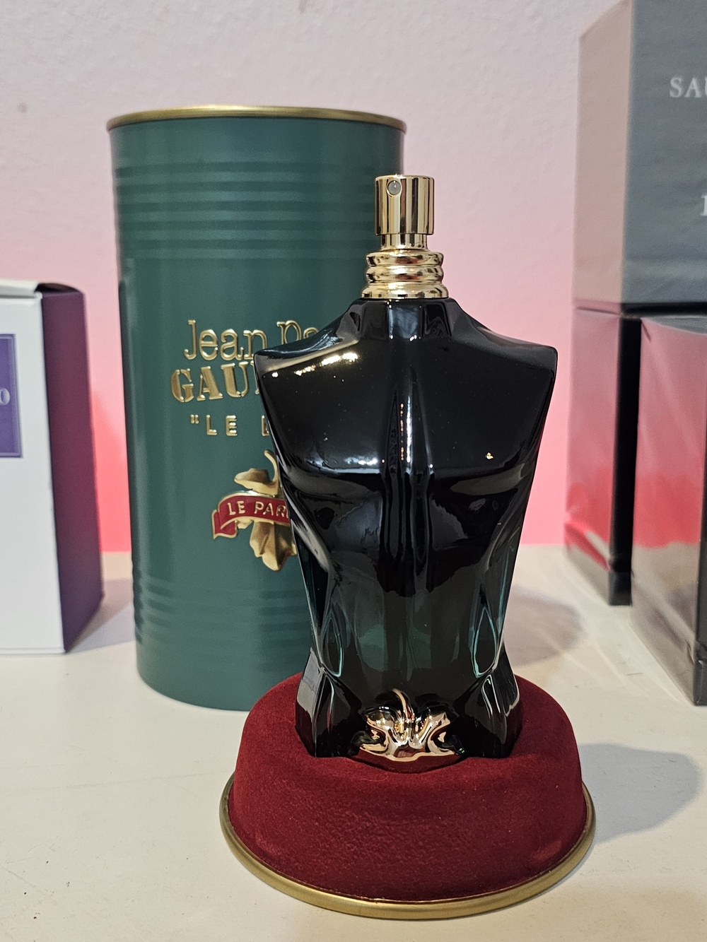 Jean Paul Gaultier Le Parfum Torso Bottle - Black with Gold Accents